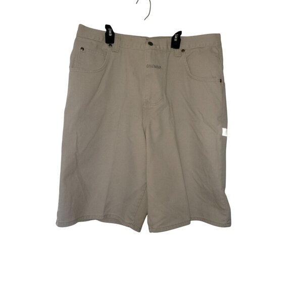 Boss Mens Beige Cargo Shorts XXL Reflective Stripes Utility Pockets Durable Casu - Picture 1 of 7